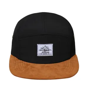الجملة 5 لوحة snapback قبعات/قبعة ، قبعة snapback 5 لوحة ، نايلون مخصص 5 لوحة قبعة