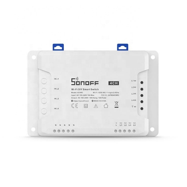 SeekEC Itead Sonoff 4CH Wifi Smart Switch/Light Switch Smart Home App Remote Interrupter Relay Works with Alexa Google Hom