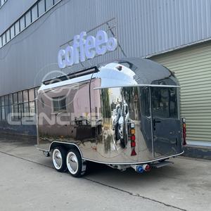 รถขายอาหารสแตนเลสขนาดใหญ่สำหรับขายโดนัทบาร์บีคิวรถขายอาหารน้ำผลไม้เบียร์ - Product Image 3