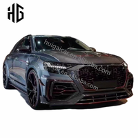 Atualize para os materiais de fibra de vidro do estilo do carro capô dianteiro capô tampa do motor para 2022-2024 Audi Q8 RSQ8 capuzes do motor