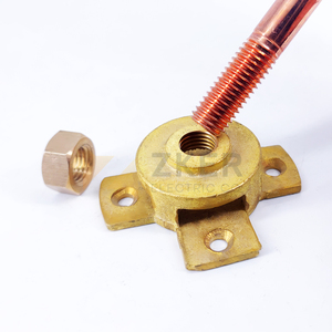 Thanh Đầu Cuối Không Khí Franklin Hệ Thống Bảo Vệ Thanh Chống Sét Bằng Đồng Pararrayos Để Xây Dựng Giá Chống Sét - Product Image 4