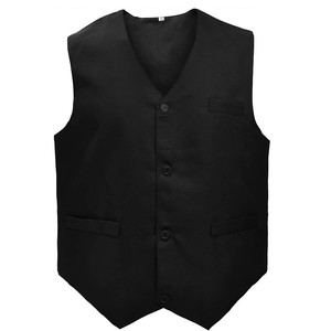 Uniforme Personalizado para Camarero y Camarera, Chaleco Unisex con Botones para Empleado <span class=keywords><strong>de</strong></span> Supermercado y Voluntario - Product Image 1