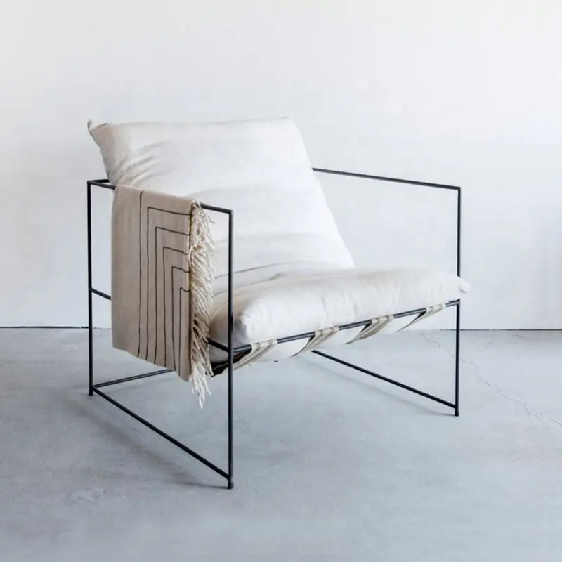 İskandinav moda kanepe sandalye modern oturma odası yatak odası yemek cafe mobilya minimalist tasarım tekli koltuk altın metal çerçeve
