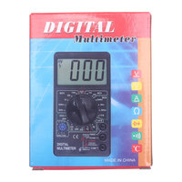 Multimètre numérique de poche DT700C, grand écran LCD, mesure de la température, 1000V/10A, précision de 0,5%, testeur électrique portable