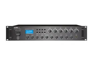 Mixer Amplifier 6 Zona dengan Sumber Audio 60W 120W 240W 360W 500W 650W 1u Amplifier Kabinet Amplifier