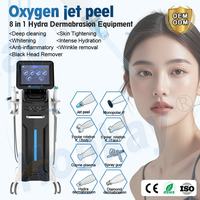 Máquina de Rejuvenecimiento Facial con Chorro de Agua y Oxígeno Cuádruple, Eliminación de Acné, Peeling con Oxígeno para Salón de Belleza, con Logotipo Personalizado