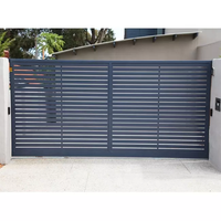 Système Automatique de Porte Coulissante Moderne en Aluminium avec Persiennes Rétractables pour Villa, Jardin et Cour Arrière