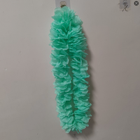 Karangan Bunga Sutra Buatan Hawaii Leis Garland Hula Lei 120cm, Ramah Lingkungan, untuk Pesta dan Perayaan