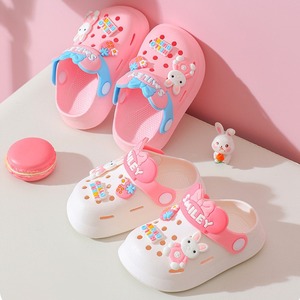 Sabots unisexes pour enfants en PVC, antidérapants, à bout fermé, sandales de plage avec motif de dessin animé mignon pour le jardin - Product Image 2