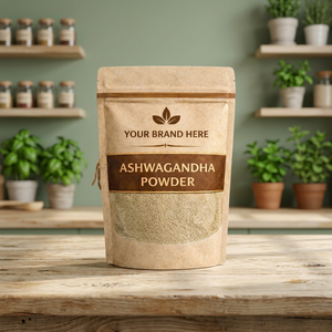 SAFA Polvo de Raíz de Ashwagandha Orgánica 100g, Molido Fino, Suplemento Herbal para el Apoyo Inmunológico, Beneficios Antioxidantes y para el Brillo de la Piel - Product Image 1