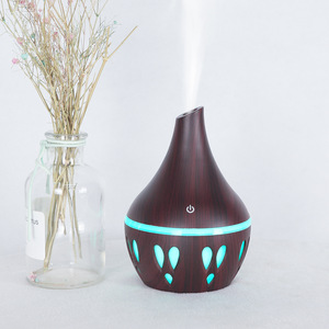 Wood Grain Aroma Diffuser 300ml USB <b>Humidifier</b> Mini Desktop For Home Less Than 10 Sqm - Product Image 4