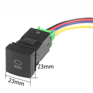 Kích thước ban đầu 5 pin 12V Xe Sương Mù chuyển đổi ánh sáng với chỉ số màu xanh cho Toyota Camry Corolla RAV4 đèn sương mù ON/OFF nút phụ tùng ô tô - Product Image 3