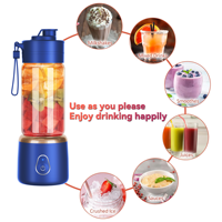 Extracteur de Jus et Mixeur Électrique Portable Mini Sans Fil Rechargeable USB pour Smoothies et Jus de Fruits