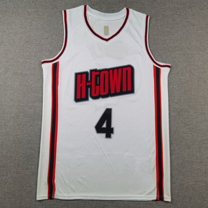 Vente en gros personnalisée <span class=keywords><strong>Houston</strong></span> <span class=keywords><strong>Rockets</strong></span> # 28 # <span class=keywords><strong>Maillot</strong></span> <span class=keywords><strong>de</strong></span> <span class=keywords><strong>basket</strong></span> édition ville saison 2025 blanc en maille poly unisexe adulte transfrontalier - Product Image 4