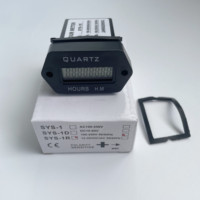 Compteur d'heures mécanique SYS-1R avec mini écran LCD, AC 100-250V, fonction de réinitialisation, montage sur panneau, usage industriel
