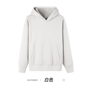 Venta al por mayor personalizado 350g Drop-Shoulder Sudadera con capucha de moda de manga larga Unisex deportes Casual para hombres mujeres invierno americano - Product Image 6