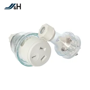 Jh Hot Verkoop Australische Standaard Huishoudelijke Transparante Plug, Afneembare Transparante Plug 250V 10A 3 Pin Huishouden Plug