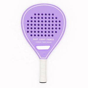 Raquette de <span class=keywords><strong>padel</strong></span> en fibre de carbone de la série Macaron haute performance, rose et blanche, noyau en mousse EVA pour femmes - Product Image 4