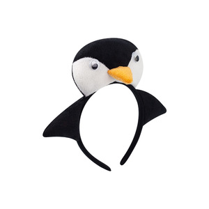 Halloween dierenhoofddeksels kinderprestatie rekwisieten doek materiaal handgemaakt kleine pinguïn vogel papegaai uil zwaluw hoofdband - Product Image 6