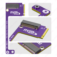 محول JEYI PCIe 5.0 X16 مع حاوية SSD/HDD M.2 Gen5/4/3 بسرعة 128 جيجابت في الثانية مع مبدد حراري ودعم للتركيب الخلفي