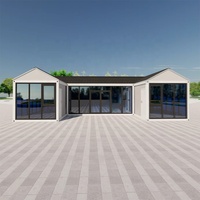 Conteneur modulaire isolé et mobile pour usage extérieur, personnalisé pour hôtels, entrepôts, bureaux, camps et habitations, disponible en 20, 30 et 40 pieds