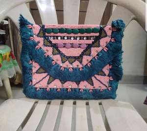 Pochette perlée fait à la main, nouveau STYLE, de haute qualité, en verre, 1 pièce - Product Image 2