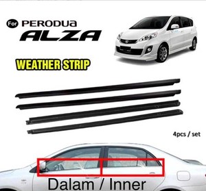 Dải Niêm Phong Cao Su Đúc Kính Cửa Xe Hơi Dải Thời Tiết Cho <span class=keywords><strong>Proton</strong></span> Perodua Saga Dây Gen2 Persona Myvi - Product Image 3