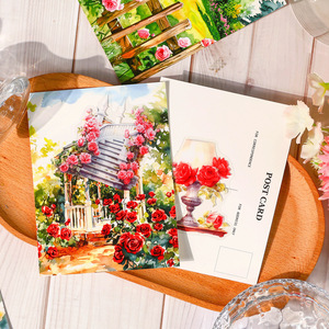 20 pz/pacco di adesivo per animali domestici da giardino serie di adesivi in materiale floreale retrò - Product Image 4