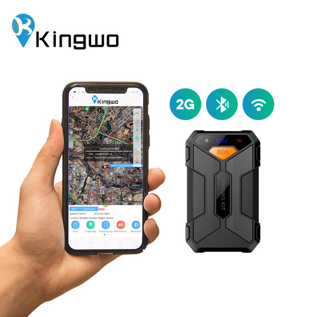 Nb-iot Sigfox Mini Gps Chip Tracker Portable Gps Tracker IP67 Waterproof Kingwo Iot Support OTA Support SOS 2 Months 2500mah 10M