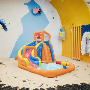Tobogán Acuático Inflable, Castillo Hinchable, Piscina Infantil, Diversión Portátil para Interiores y Exteriores para el Hogar - Product Image 2