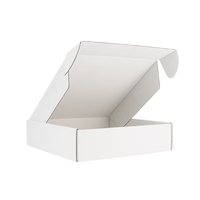 Emballage de boîte postale rose blanc grande petite boîte à colis en carton robuste boîte postale ondulée pour vêtement