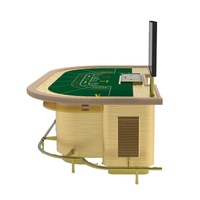 Lucky YH — Base dorée personnalisée de 2.6x1.5m, en feutre, dos de Poker, de bonne qualité, avec plateau offert
