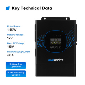 <span class=keywords><strong>ราคา</strong></span>โรงงานที่ดีที่สุด อินเวอร์เตอร์พลังงานแสงอาทิตย์ 1.5KW 2.5KW 12V คลื่นไซน์บริสุทธิ์ อินเวอร์เตอร์ไฮบริดสำหรับเก็บพลังงาน - Product Image 4