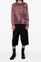 Nouveau style pull en tricot pour homme, motif tendance, style décontracté, mélange rose-marron, pour tous les jours