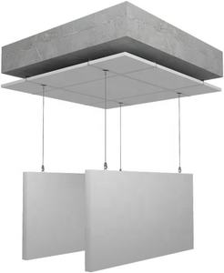 Panneaux <span class=keywords><strong>de</strong></span> plafond acoustiques <span class=keywords><strong>de</strong></span> qualité supérieure 4x4 pieds, cercle et carré, pour la réduction du bruit dans les salles <span class=keywords><strong>de</strong></span> réunion, bureaux et stades - Product Image 6