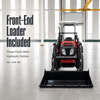 Chargeur compact pour tracteur livré en versions 45 CV, 50 CV, 60 CV, 70 CV, 80 CV avec godet standard et attelage trois points pour vergers