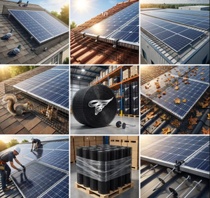 Kit de maille d'oiseau de panneau solaire de haute qualité Clips en aluminium 5mm d'épaisseur 3mm fil galvanisé à chaud Protection de <span class=keywords><strong>jardin</strong></span> Sources renouvelables - Product Image 4