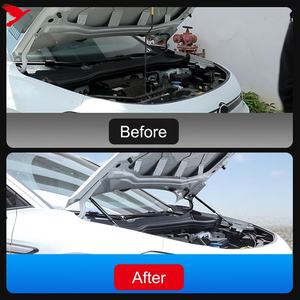 Pour <span class=keywords><strong>Volkswagen</strong></span> ID.4 2021-2025 capot avant vérins hydrauliques ascenseur prend en charge ressort à gaz amortisseurs remplacement noir 2 pièces - Product Image 3