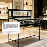 Vitrine de présentation de bijoux GOWIN pour magasin commercial avec éclairage LED, taille personnalisable, construction écologique et durable