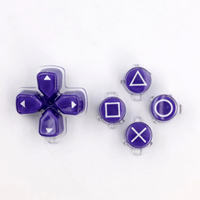 Boutons de remplacement colorés en cristal ABXY Dpad pour la réparation de la manette PS5