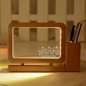 Sáng tạo 3D sáng Acrylic bảng đèn thiếu niên heartcan được cọ xát tỏa sáng Acrylic bảng tin ánh sáng tự làm dẫn ánh sáng ban đêm - Product Image 6