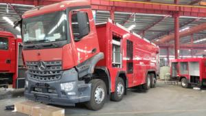 Mercedes Flughafen Feuerwehr auto Trocken pulver Feuerwehr auto - Product Image 2