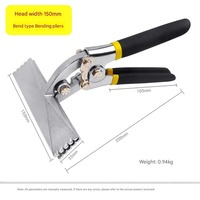 Outils pour tôles métalliques, pinces plieuses, outil de pliage, pince manuelle pour tôles métalliques, poignée multifonctionnelle antidérapante