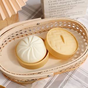 Pelotas Antiestrés Gigantes con Forma de Dumpling, Juguete Sensorial para Aliviar el Estrés, para Apretar y Estirar, TPR Taba - Product Image 2
