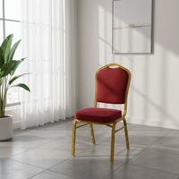 Chaise de banquet à cadre en alliage d'aluminium de tissu de meubles d'hôtel le plus populaire au prix d'usine