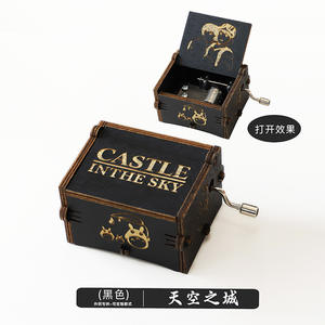 Buon natale carillon in legno antico intagliato a mano musica classica a tema per la festa di compleanno regali decorazione di famiglia - Product Image 6