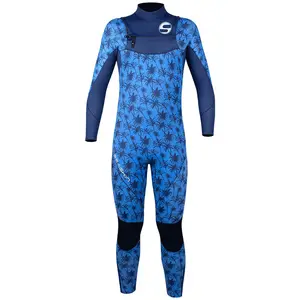 Seaskin Mens पूर्ण शरीर छाती ज़िप Neoprene सर्फिंग Wetsuits 3/2mm सर्फिंग के लिए Wetsuit