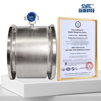 Medidor de Flujo Electromagnético de Acero Inoxidable 0.5% RS485 Modbus 4-20mA, Medidor de Flujo Magnético DN15-DN3000 para Aguas Residuales y Químicos OEM