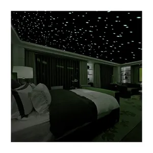 Myway 606 pontos 3d adesivos de parede, brilha no escuro, estrelas estrelado, céu luminoso, adesivos de parede decalque para a casa, sala de cama