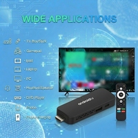Decodificador OTT 4K Negro STB 1G+8G Quad Core Android 9.0 con WiFi, Control Remoto por Voz BT, HDR/H265, 12 Meses de Garantía
